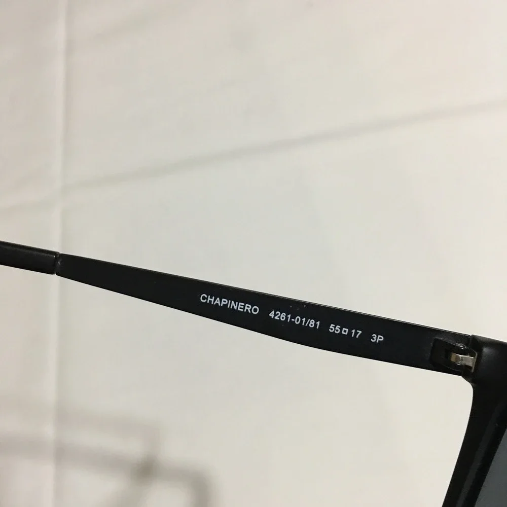 Arnette Chapinero 4261-01/81 Matte Black Frame Polarized Grey Lens Sunglasses